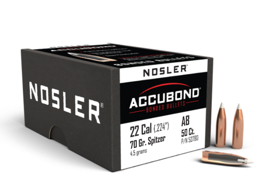 Nosler Accubond 22cal 70gr x50